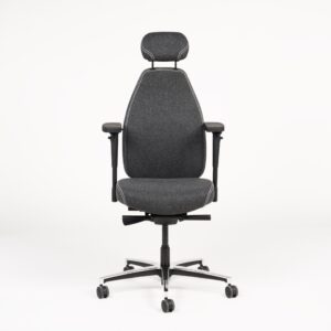 ChairSupply Therapod X HR kontorstol med nakkestøtte - grå