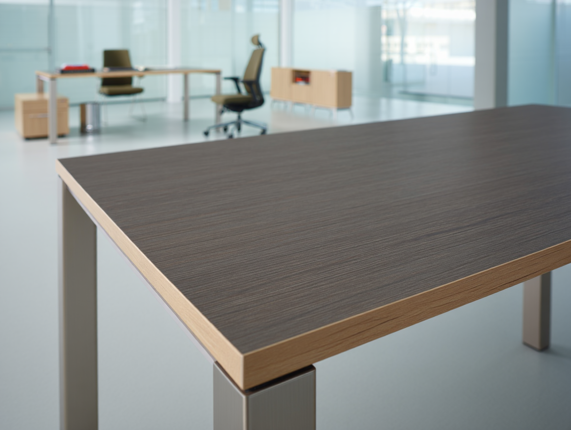 bordplade af laminat med beige sider