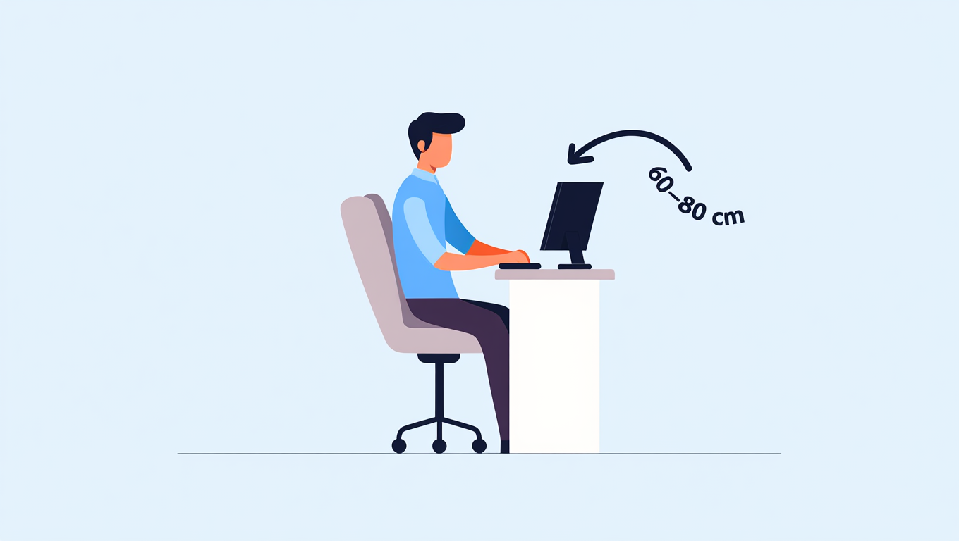 den ideelle skærmafstand